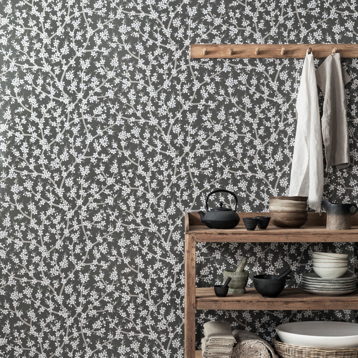 Tapet Strandäng Slånbärsblom 5309-4