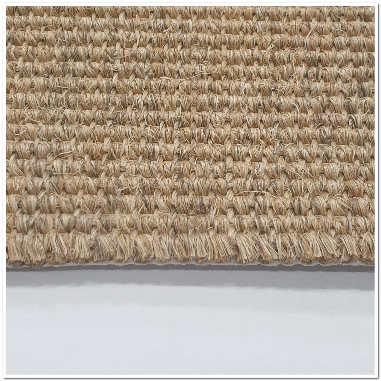 Heltäckningsmatta Sisal Bouclé 42 400cm, Beige