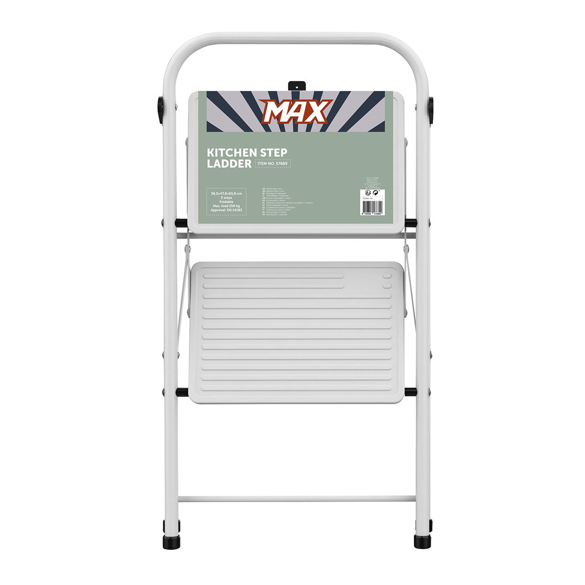 Köksstege 2 steg, Vit