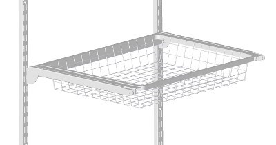 Utdragsram Silver, Stål, 600mm