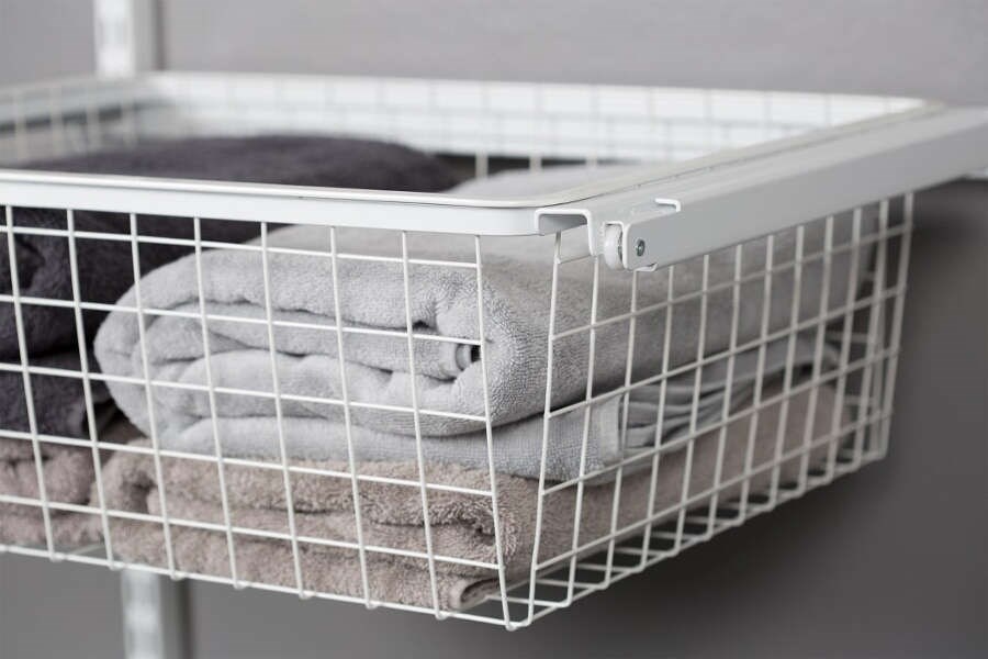 Utdragsram Vit, Stål, 600mm