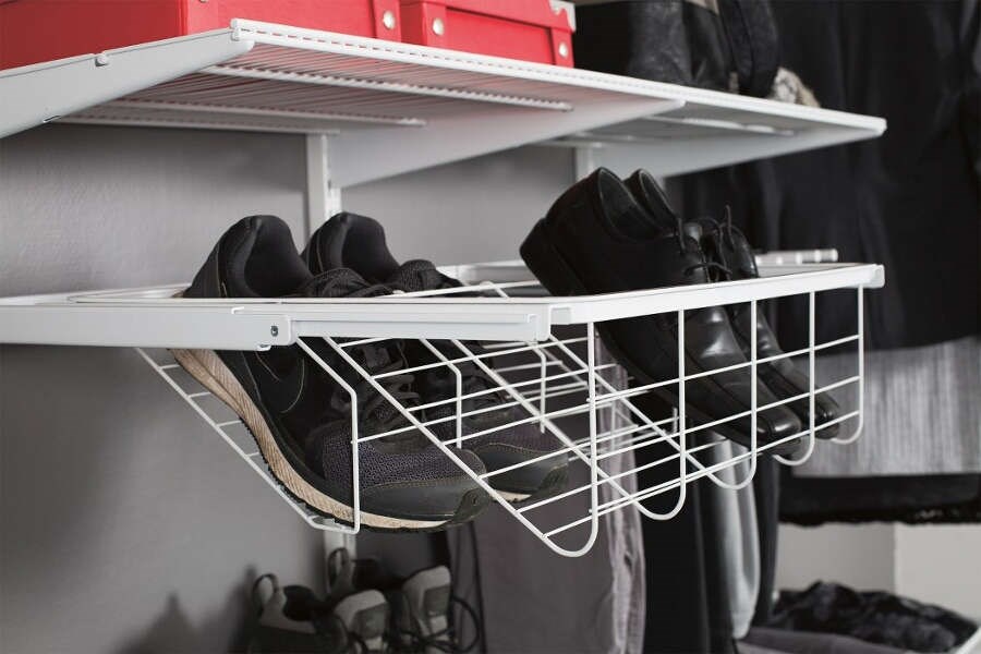 Utdragsram Vit, Stål, 600mm