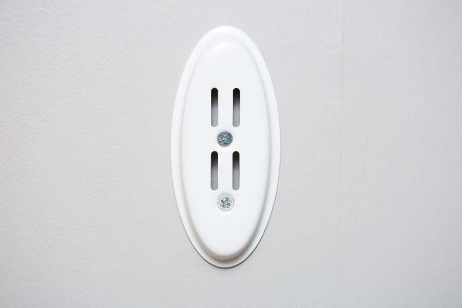 Väggfäste Singel Oval Vit, Stål