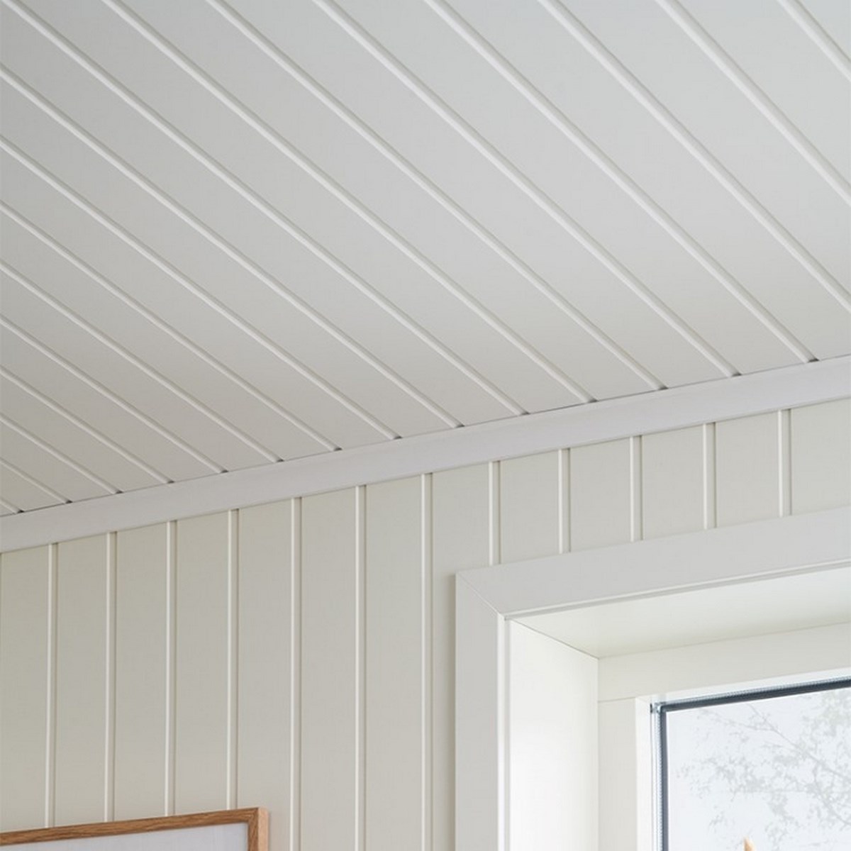 Panelskiva För Tak Och Vägg Regina Klassisk Dekor Vit, Mdf, 1215x405x6mm, 4st