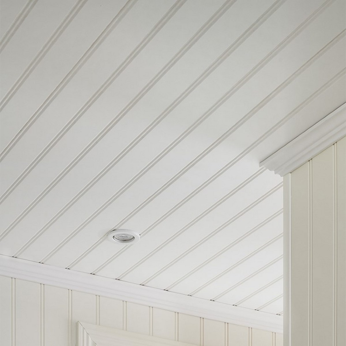 Panelskiva För Tak Och Vägg Regina Pärlspont Dekor Vit, Mdf, 1215x405x6mm, 4st