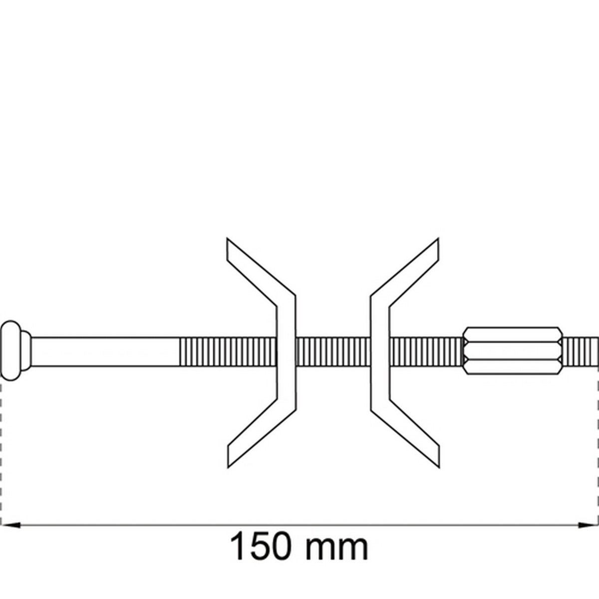 Bänkskivekoppling 262 M6 Stål