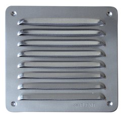 Ventilationsgaller Flat Vit, 155x155mm