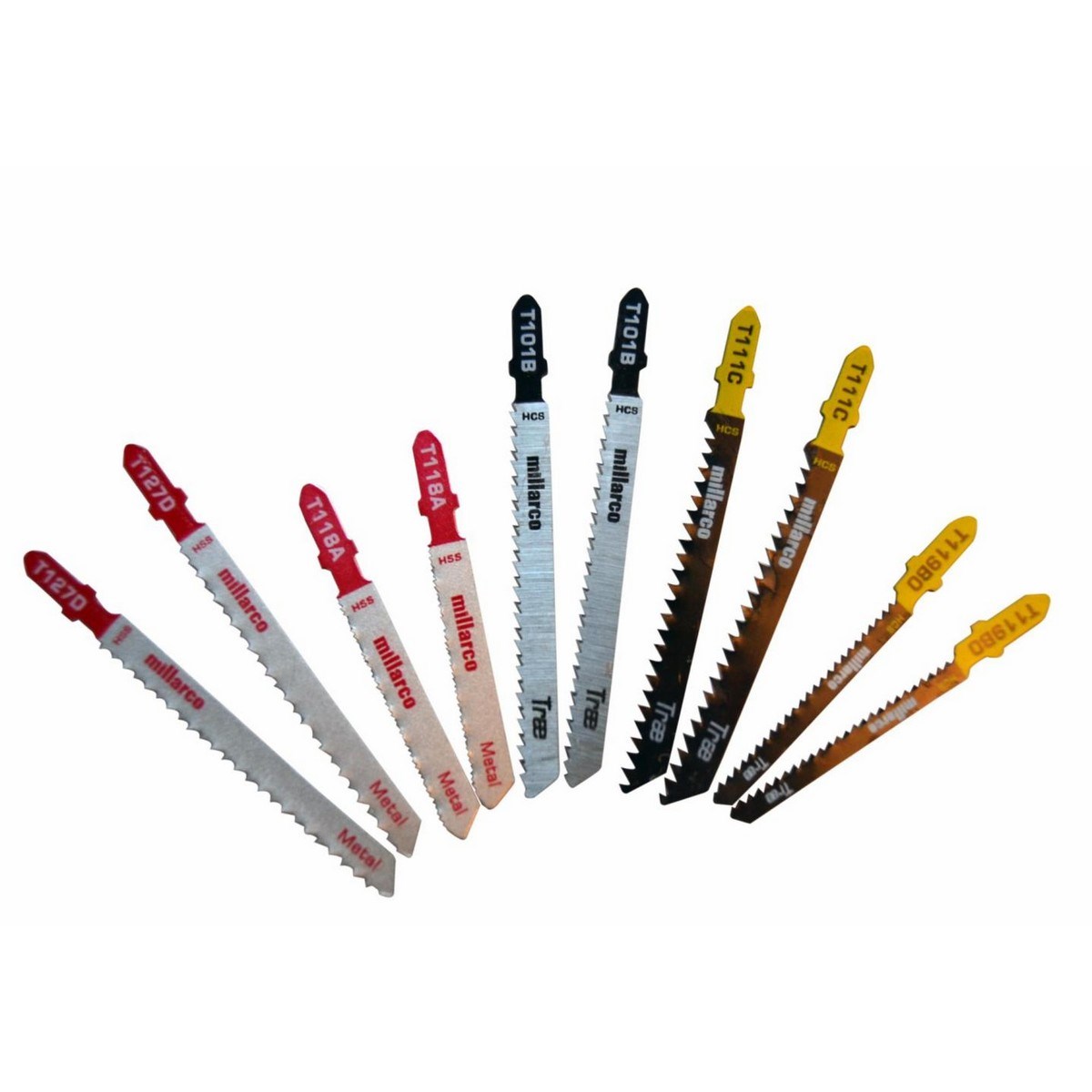 Sticksågblad Sorterade "t" 10st10st