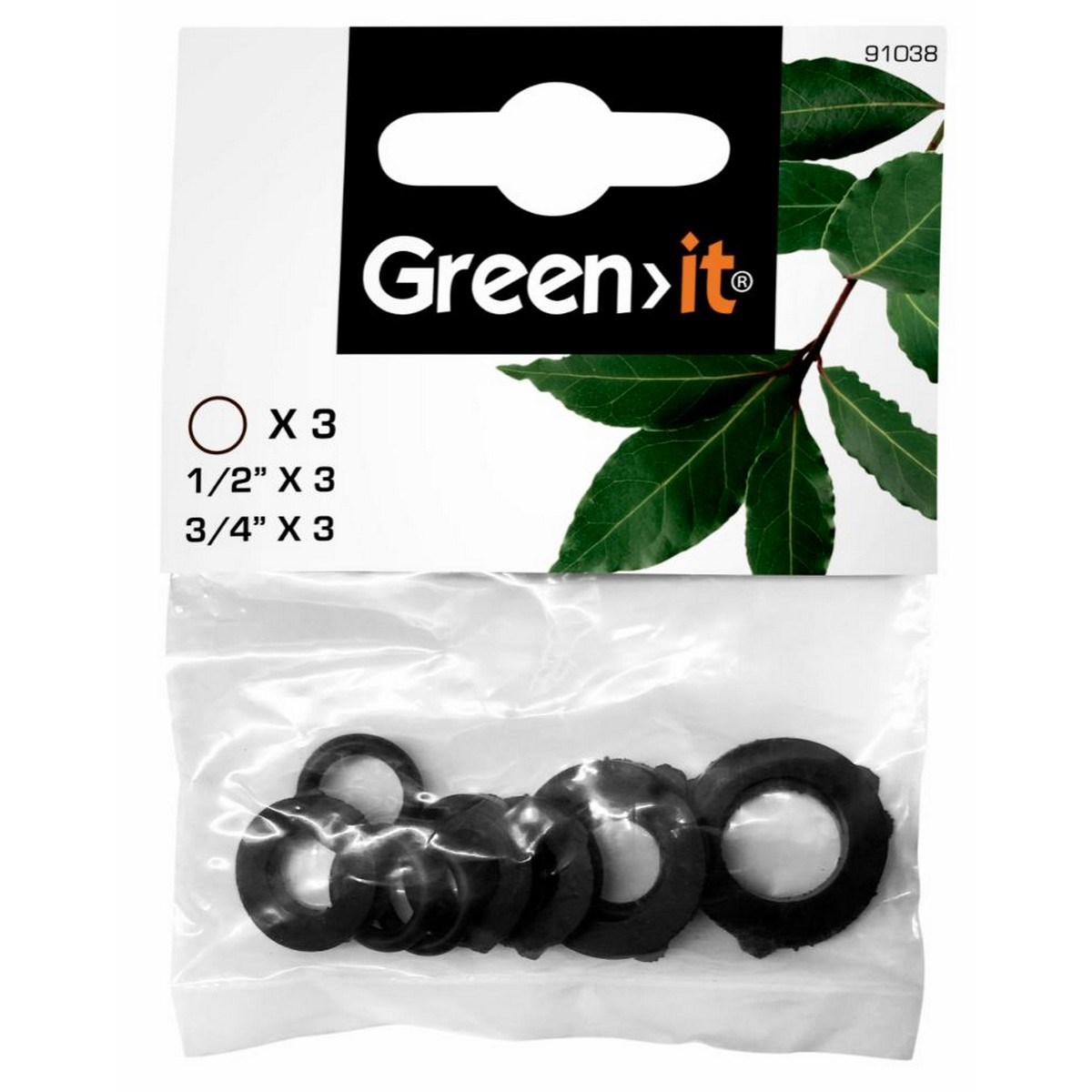 Packningssats 1/2",3/4", 9 Delar