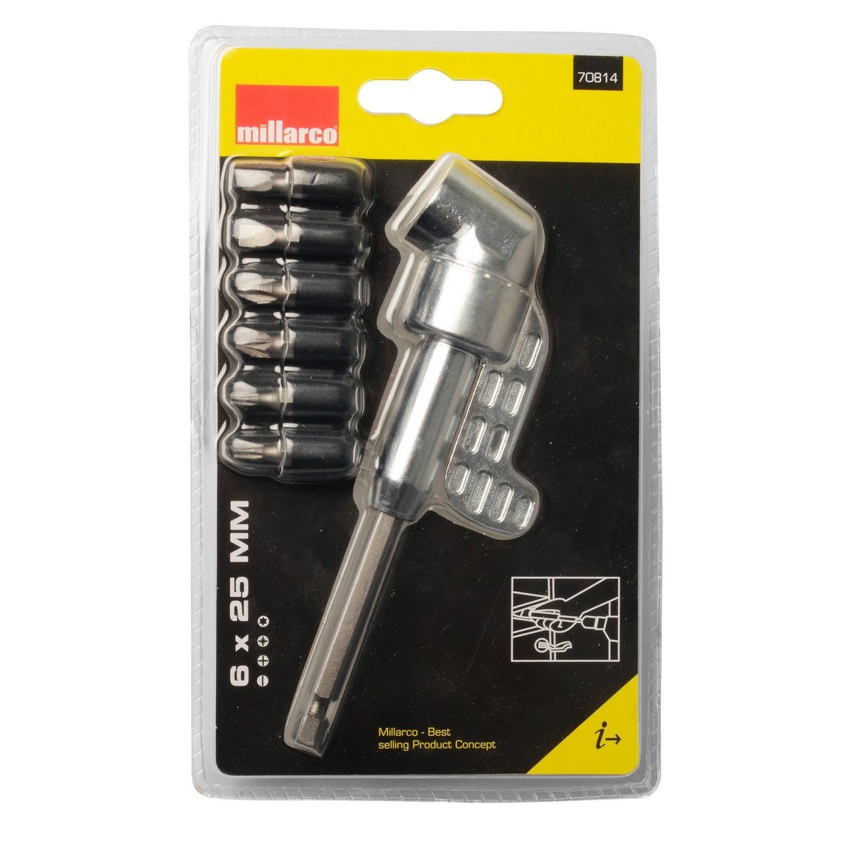 Vinkelförsats för Bits 7 Delar