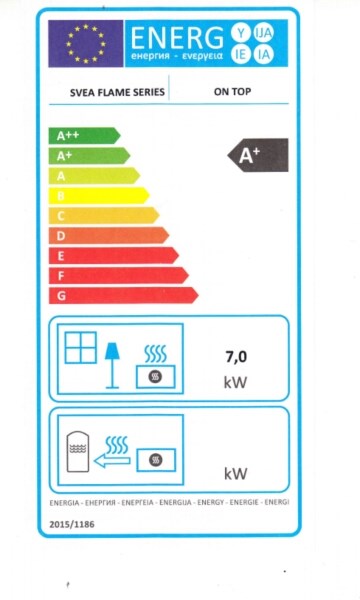 Braskamin On Top Svart, 9000 W