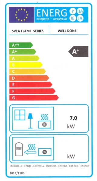 Braskamin Well Done Svart, 8000 W