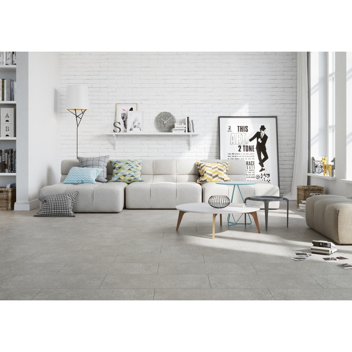 Klinker Granitkeramik Monti Ljusgrå, 29.7x59,8cm, Matt