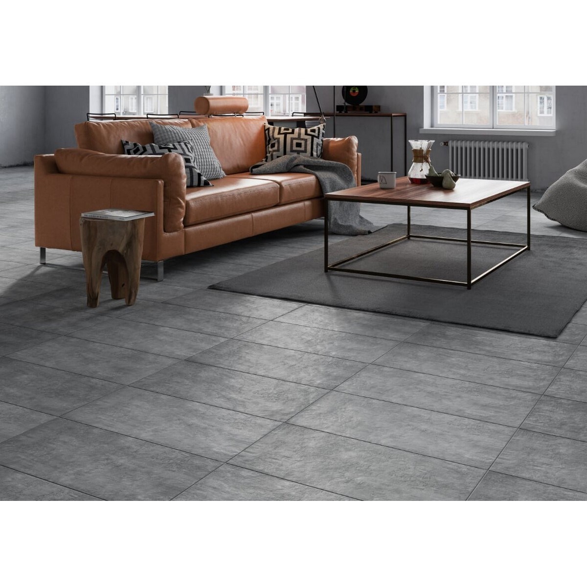 Klinker Granitkeramik Pietra Mörkgrå, 29.7x59,8cm, Matt