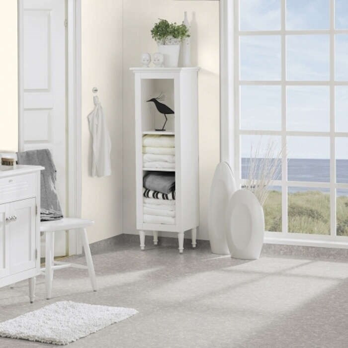 Våtrumsgolv Aquarelle Aquastone Dark Grey 200cm, Grå