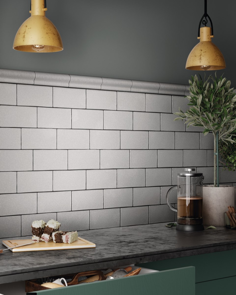 Kakel Masia Vit, 7.5x15cm, Matt