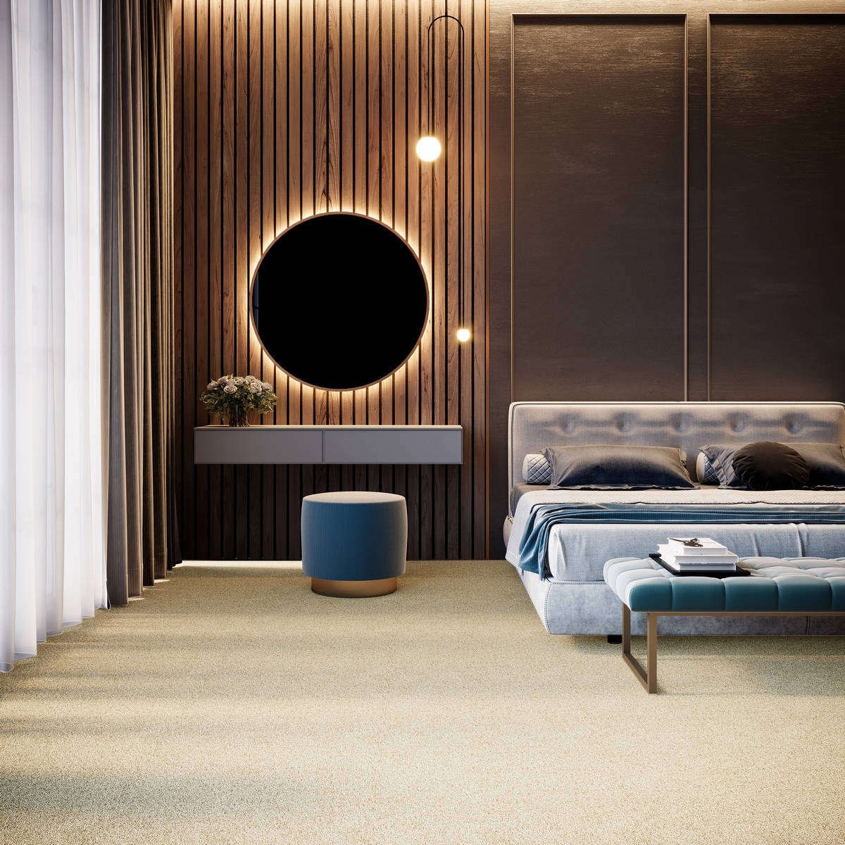 Heltäckningsmatta Simple Life Energia 30 400cm, Beige