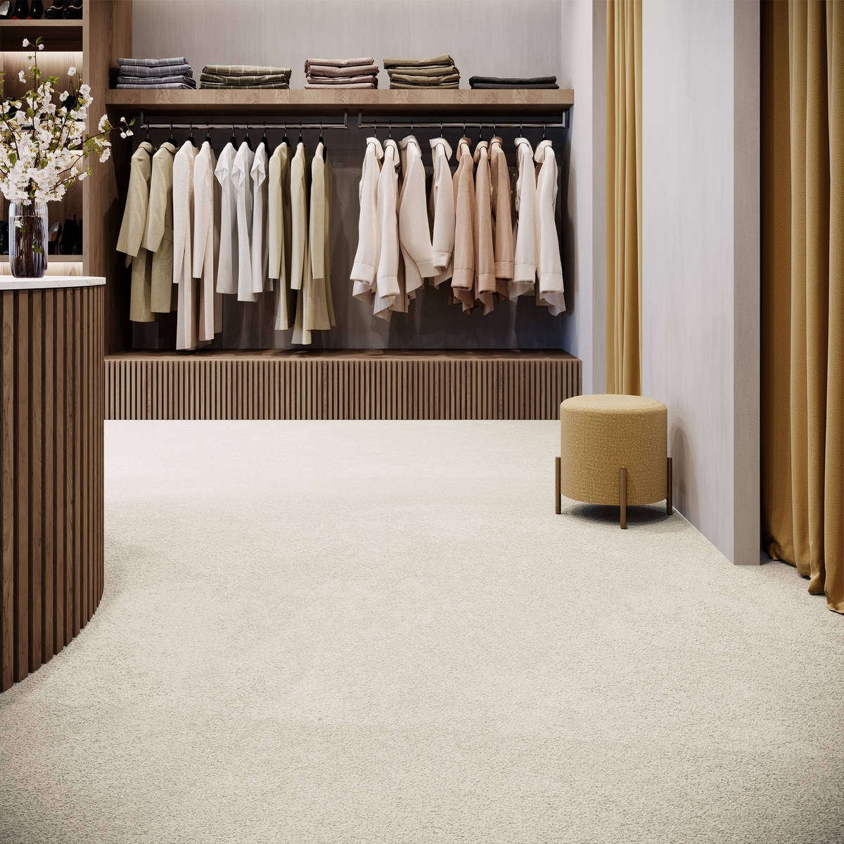 Heltäckningsmatta Simple Life Prima 30 400cm, Beige