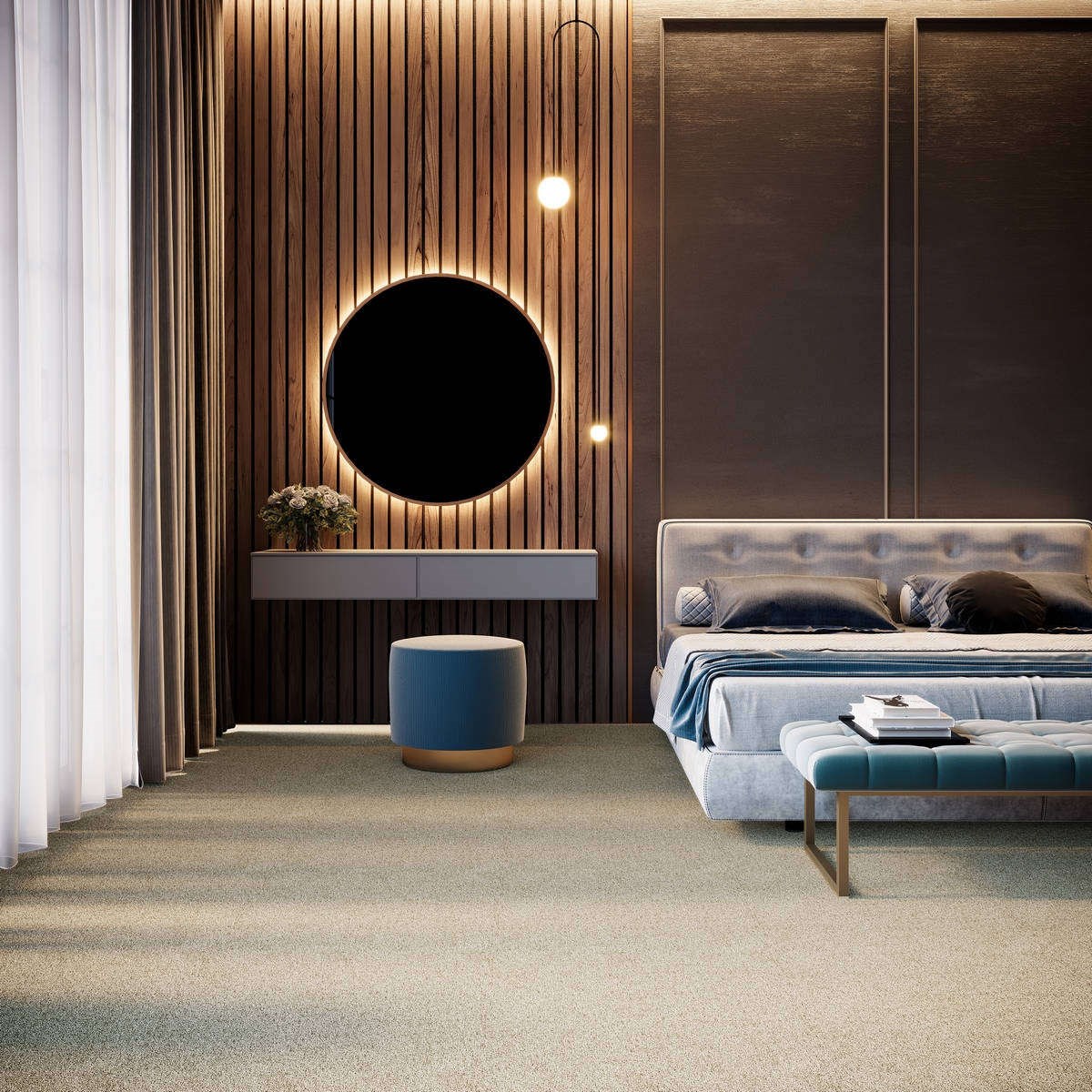 Heltäckningsmatta Simple Life Energia 35 400cm, Beige