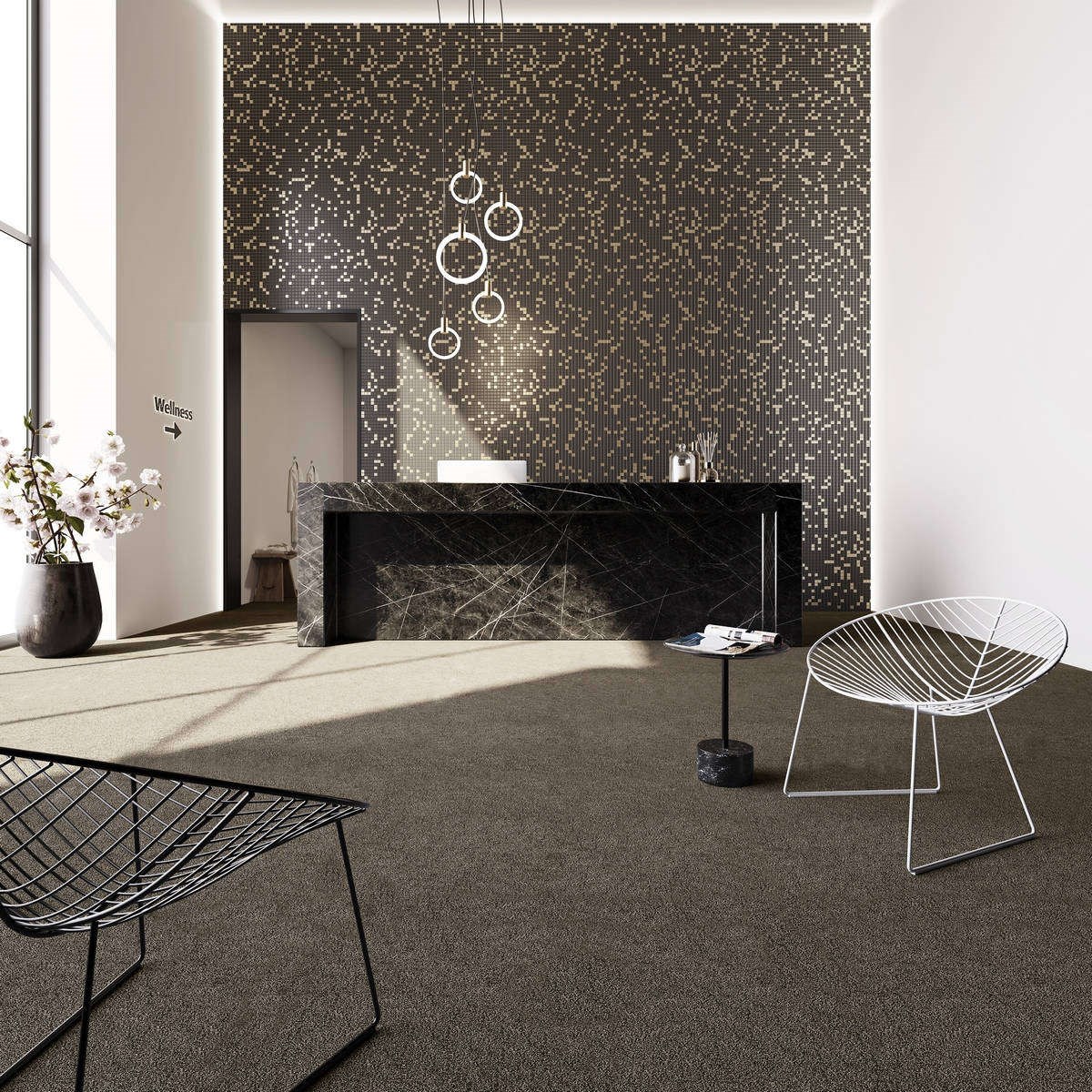 Heltäckningsmatta Classic Life Resista 40 400cm, Beige