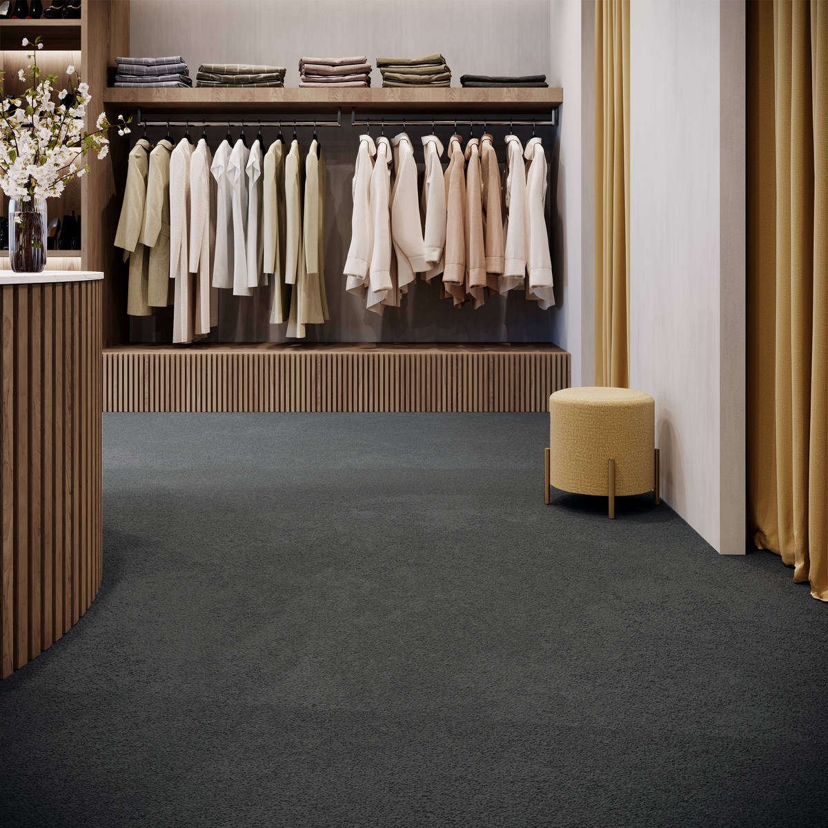 Heltäckningsmatta Classic Life Prima 49 400cm, Brun