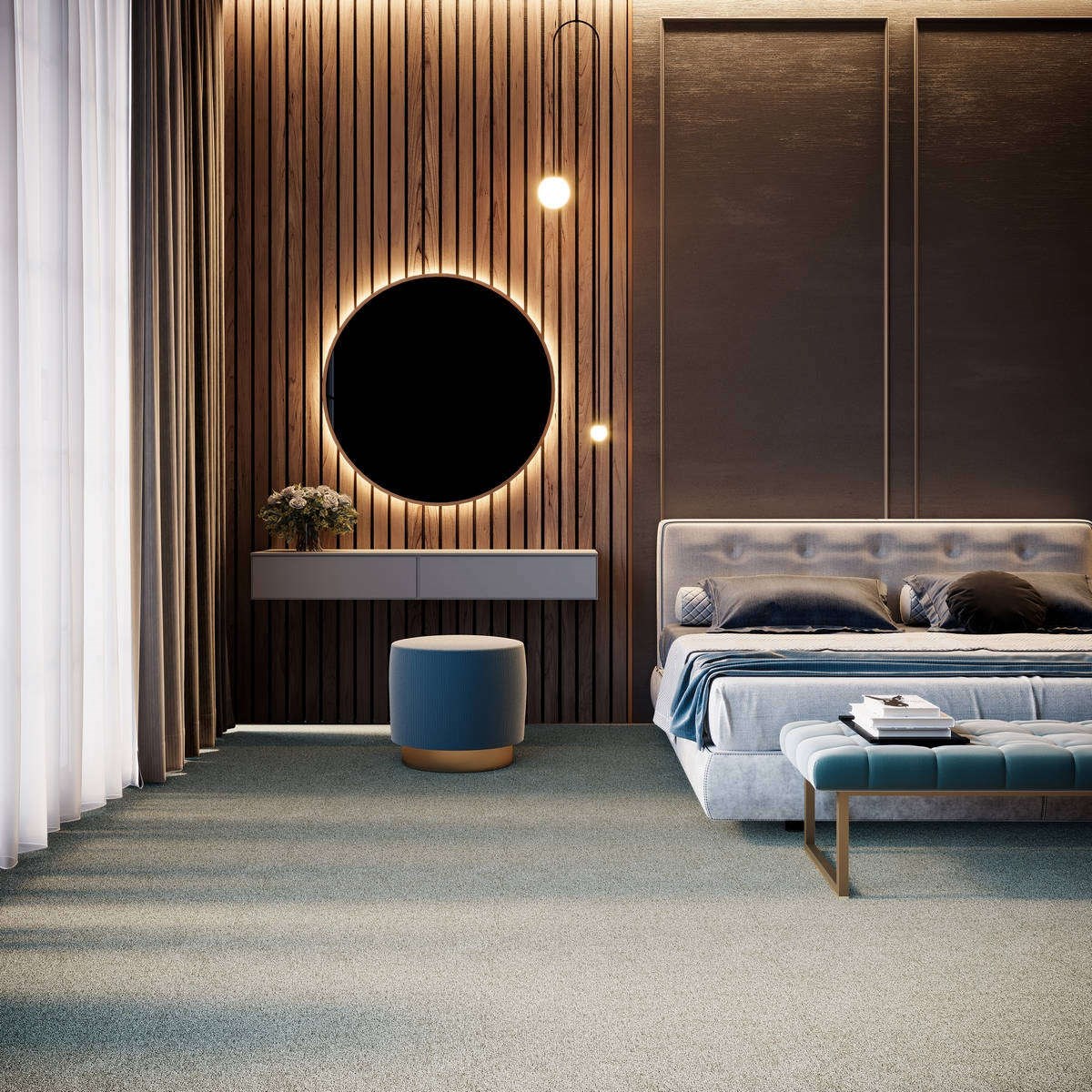 Heltäckningsmatta City Life Energia 70 400cm, Grå