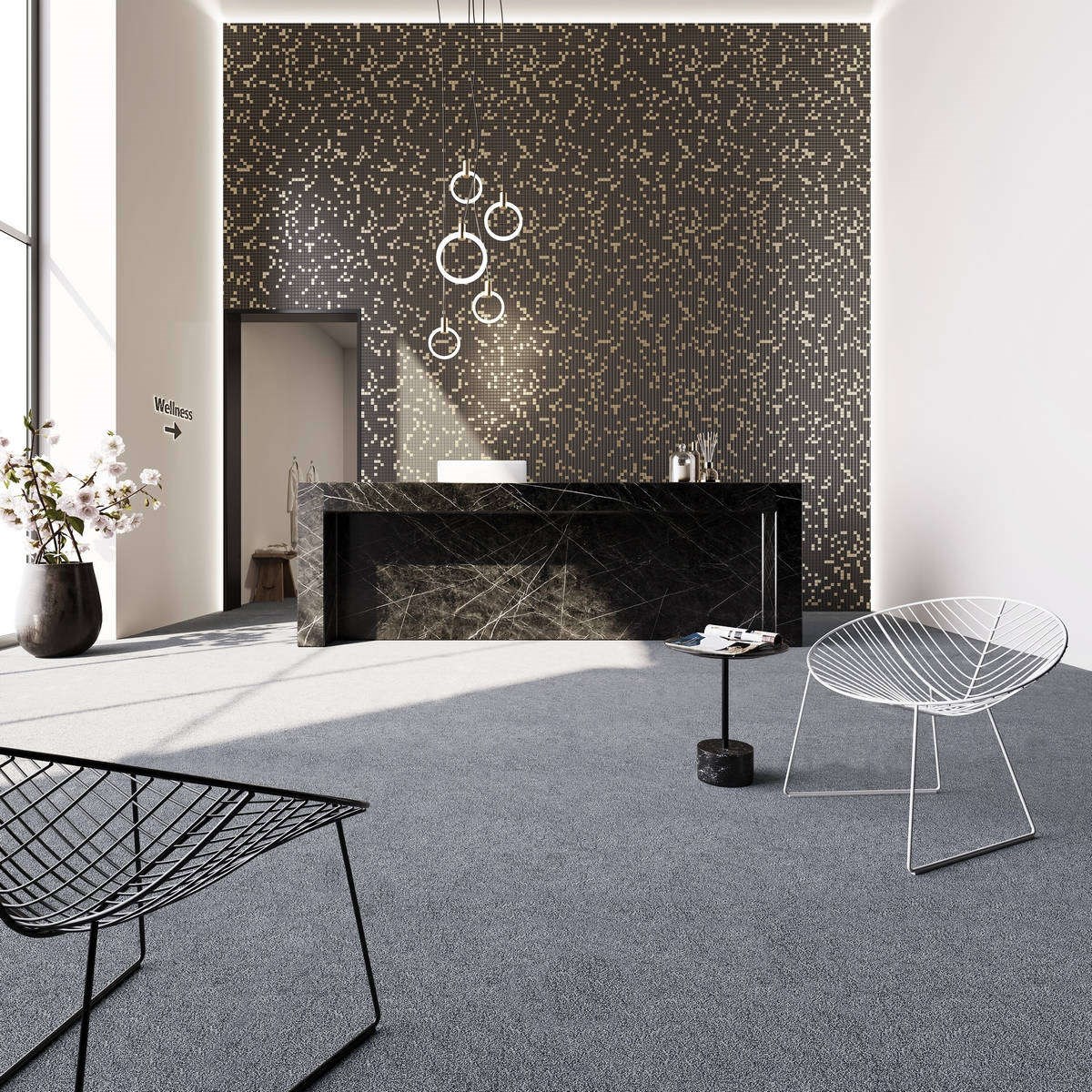 Heltäckningsmatta City Life Resista 94 400cm, Grå