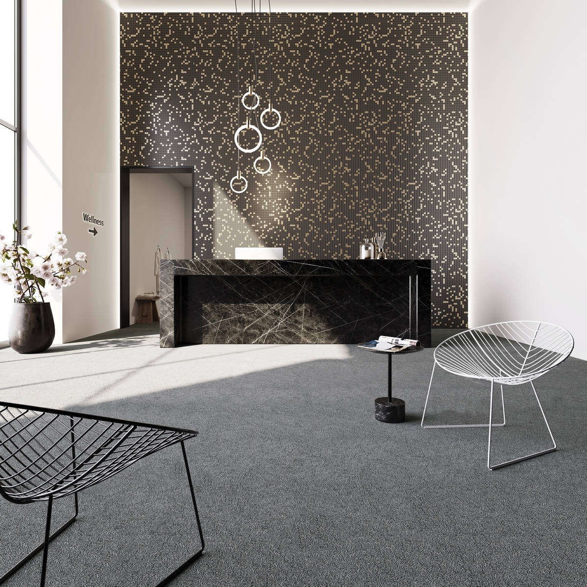 Heltäckningsmatta City Life Resista 97 400cm, Grå