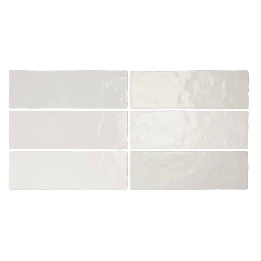 Kakel Artisan White, 6.5x20cm