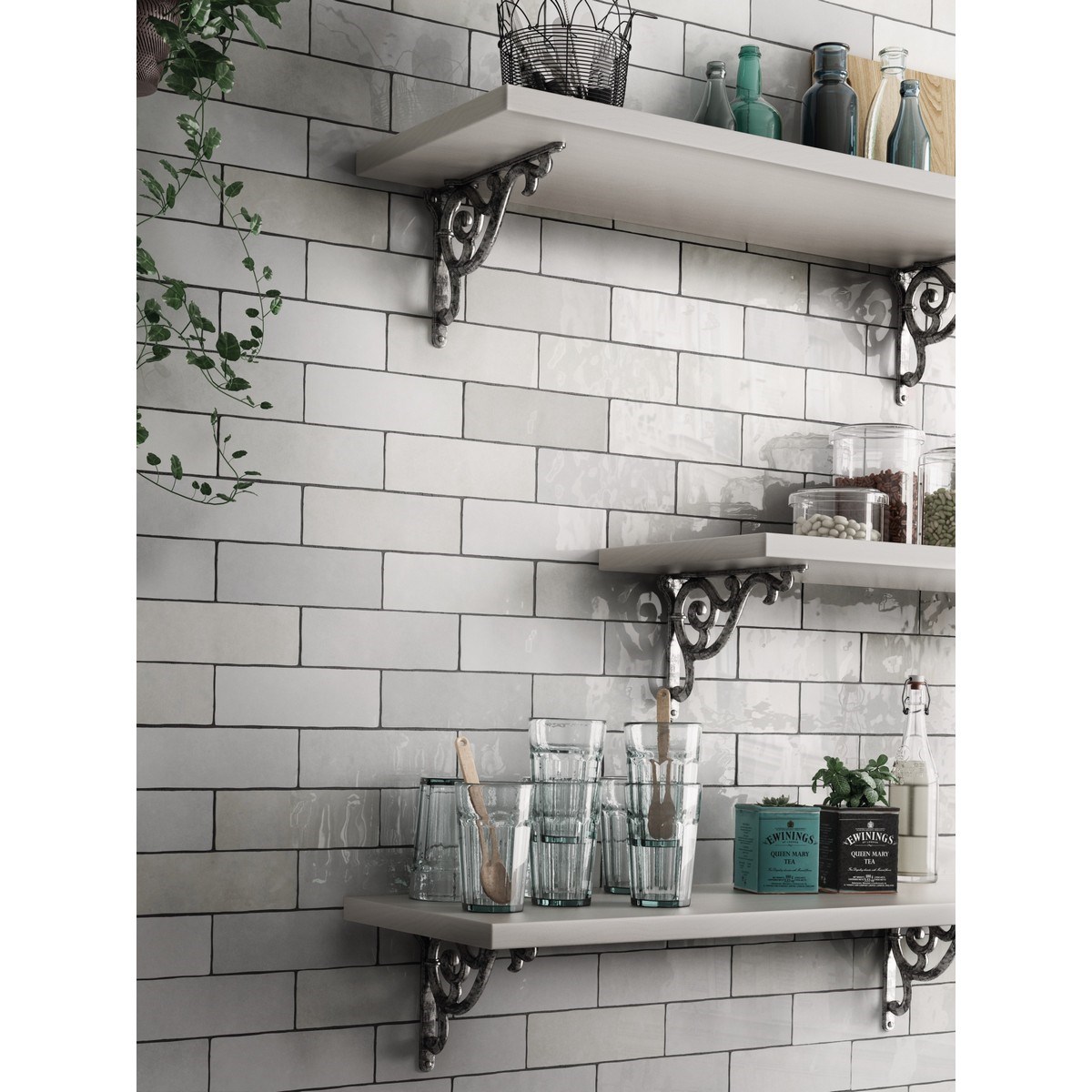 Kakel Artisan Vit, 6.5x20cm, Blank