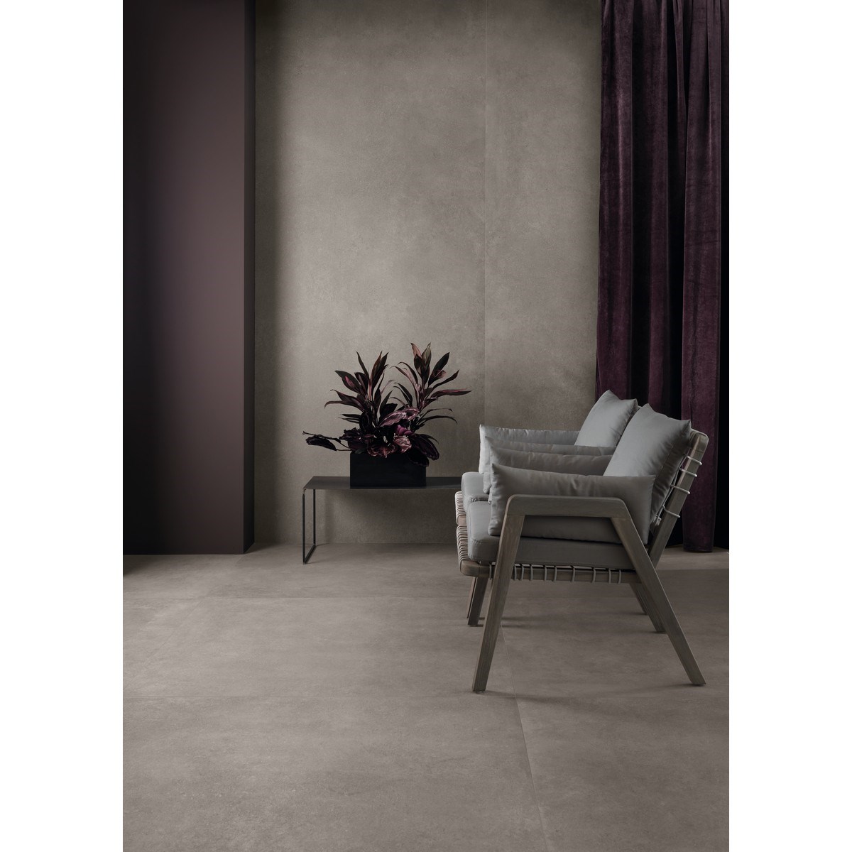 Klinker Granitkeramik Moov Grå, 60x60cm, Matt