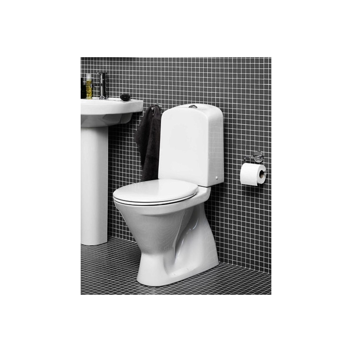 Toalettstol Nordic³ 3500 S-lås Med Standardsits Skruvfästning