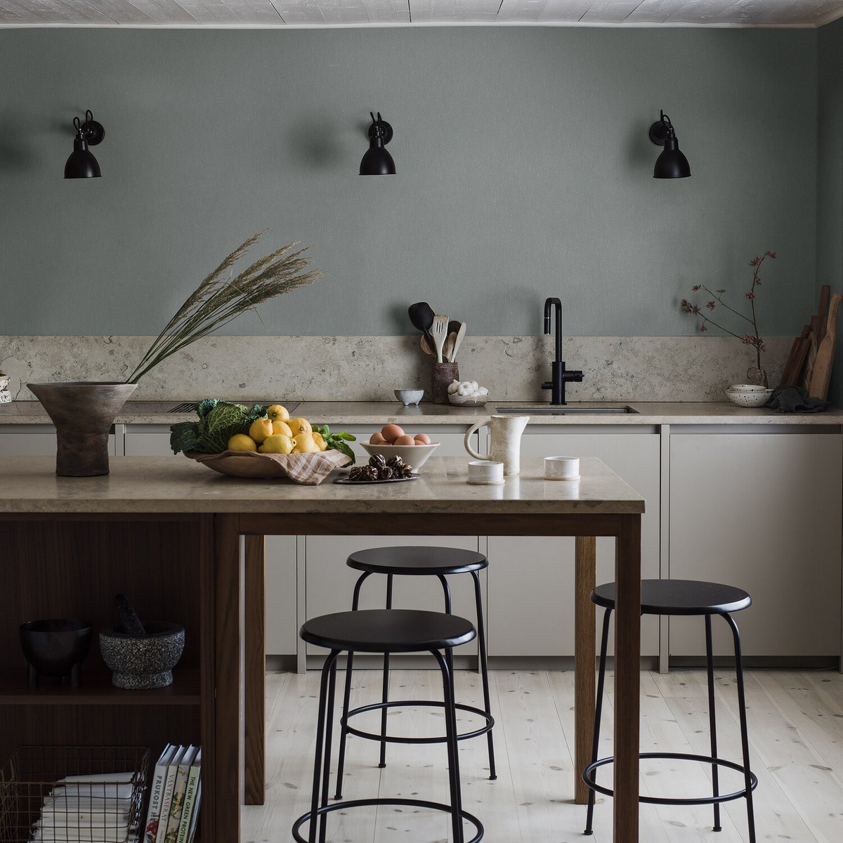 Tapet Linen Dusty Denim 4330