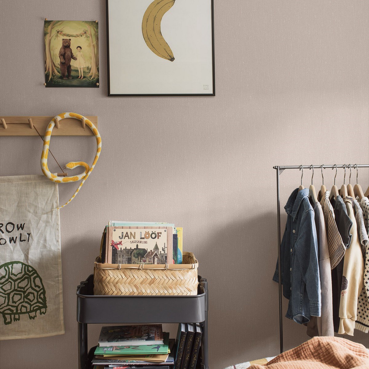 Tapet Linen Soft Blush 4326