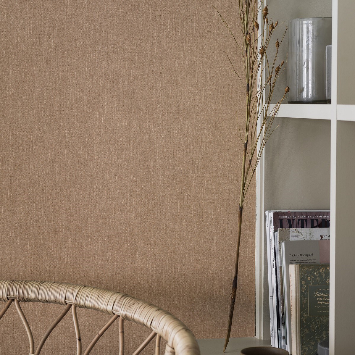 Tapet Linen Terracotta Linen 4324