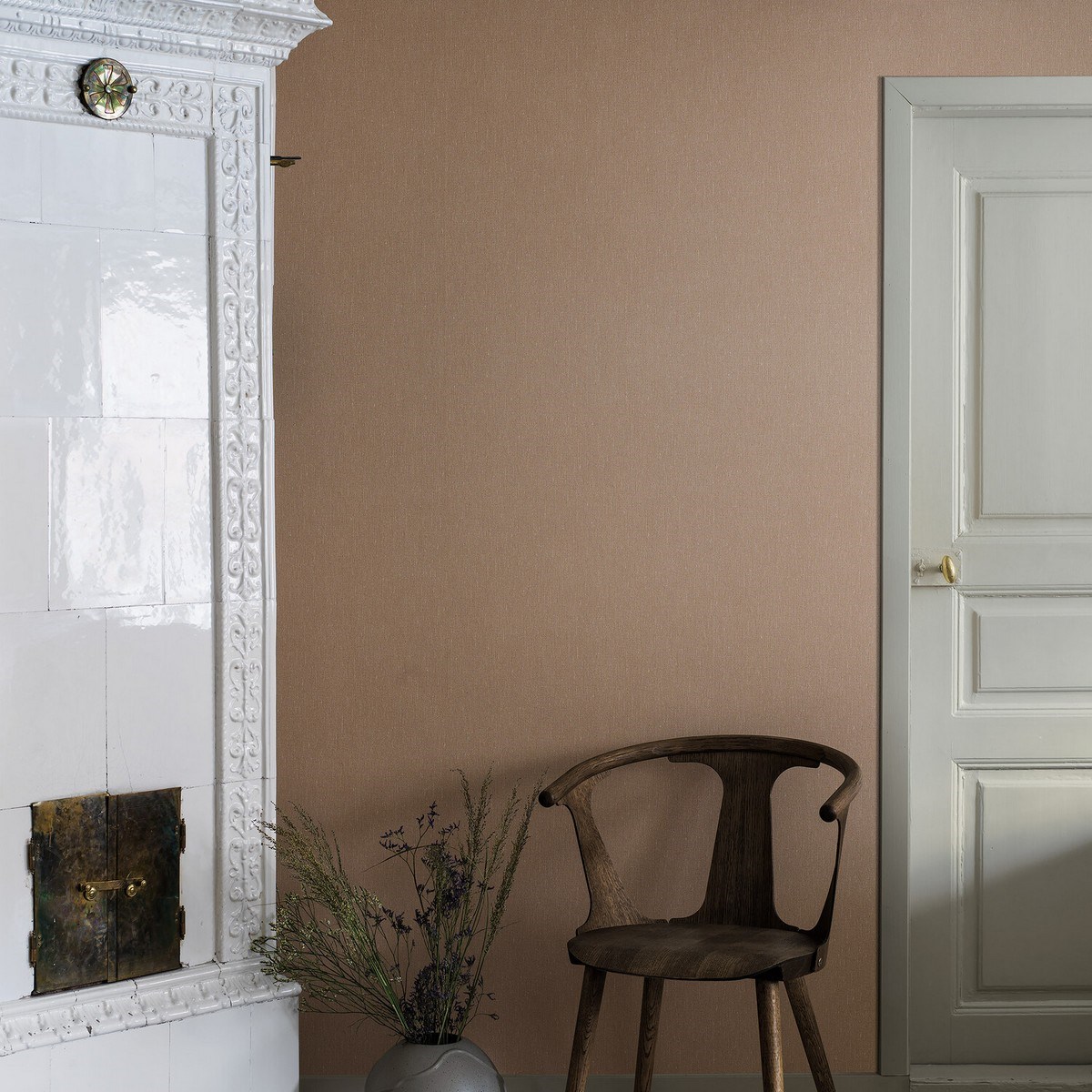 Tapet Linen Terracotta Linen 4324