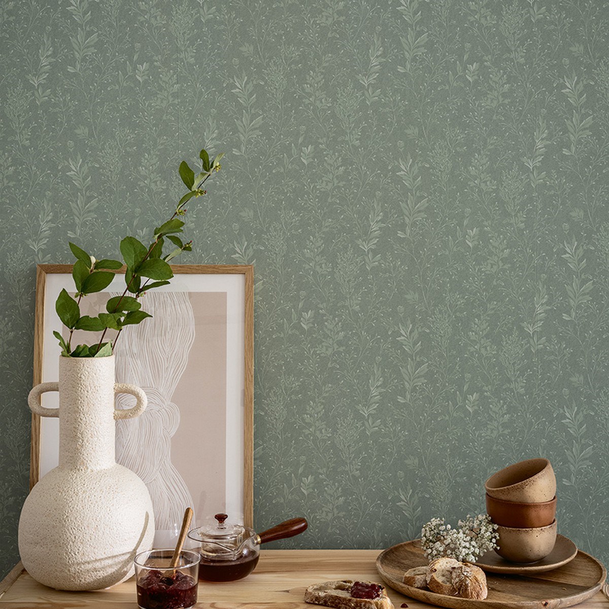 Tapet  Hav & Land Tuva 613-04