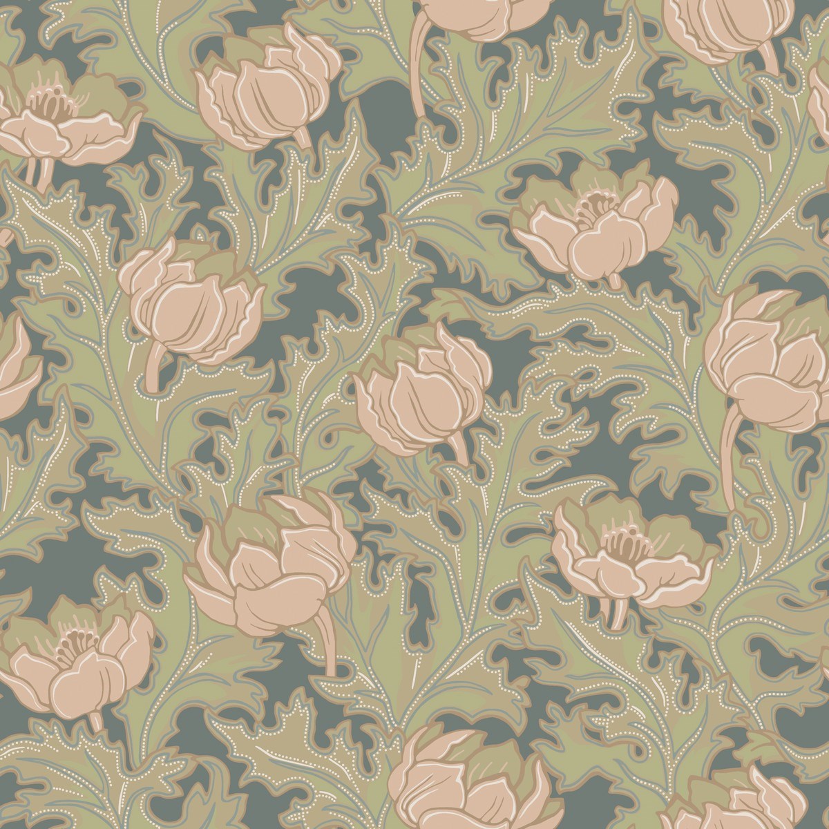 Tapet Gammalsvenska Klassiker 1850–1950 Sigrid 519-04