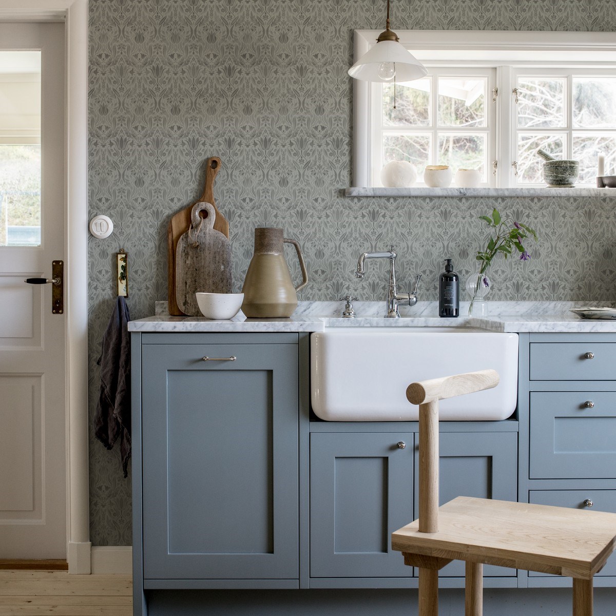 Tapet Blomstermåla Ludvig 51018