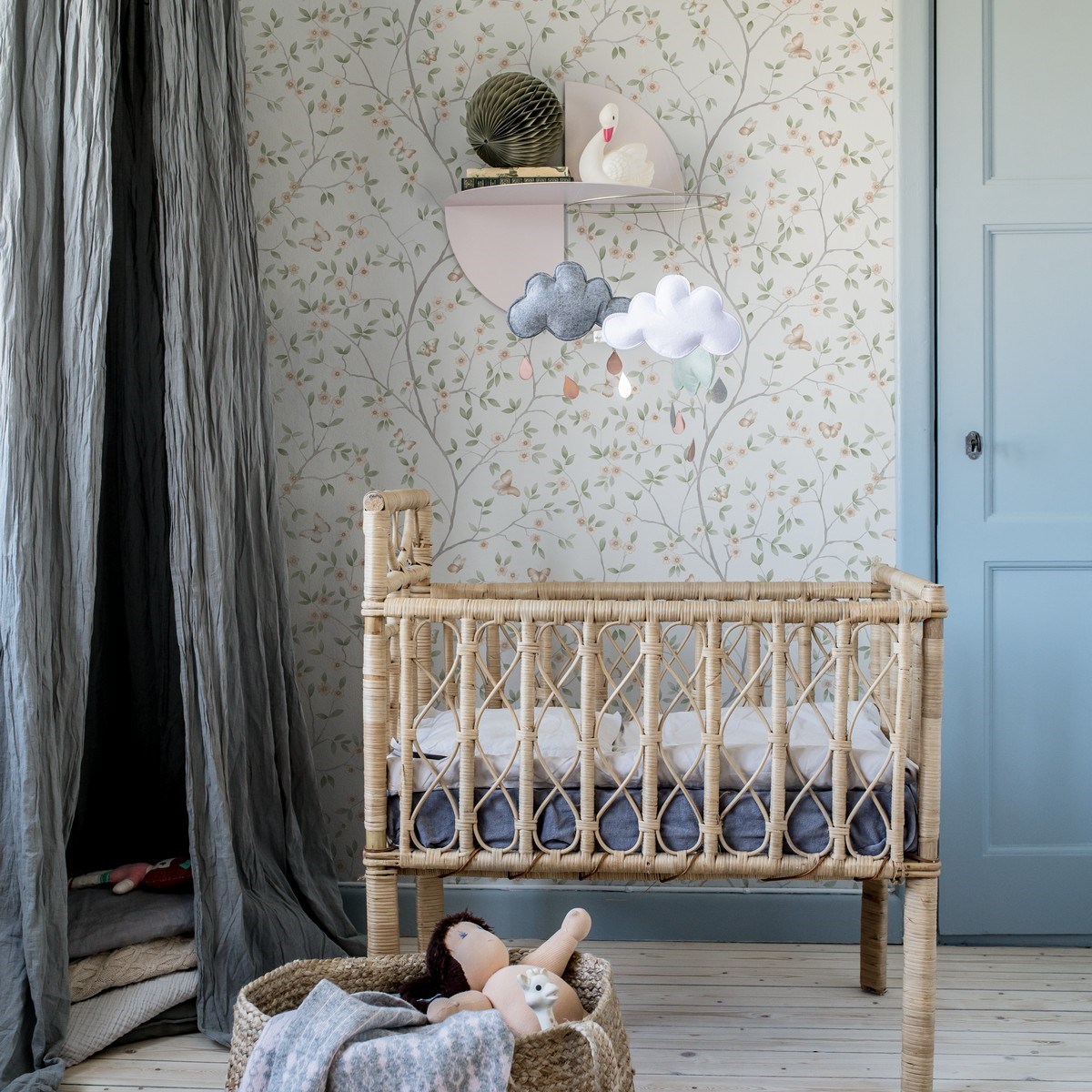 Tapet Blomstermåla Hilma 51025