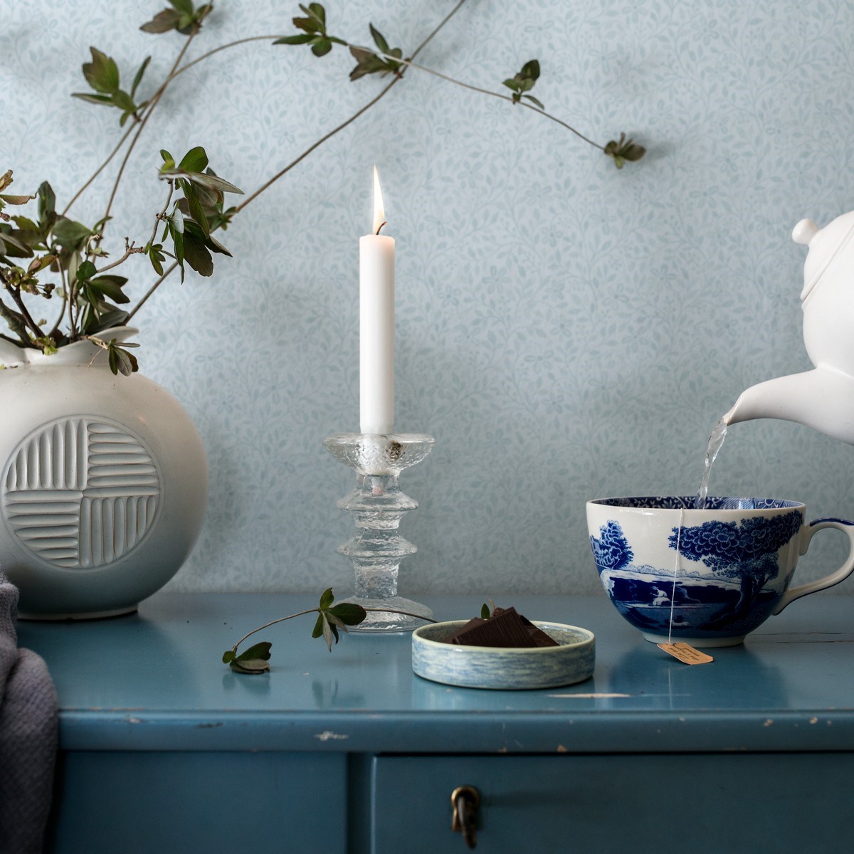 Tapet Blomstermåla Alva 51032