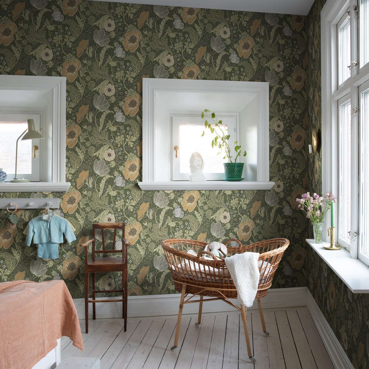 Tapet Grönhaga Anemone 44104