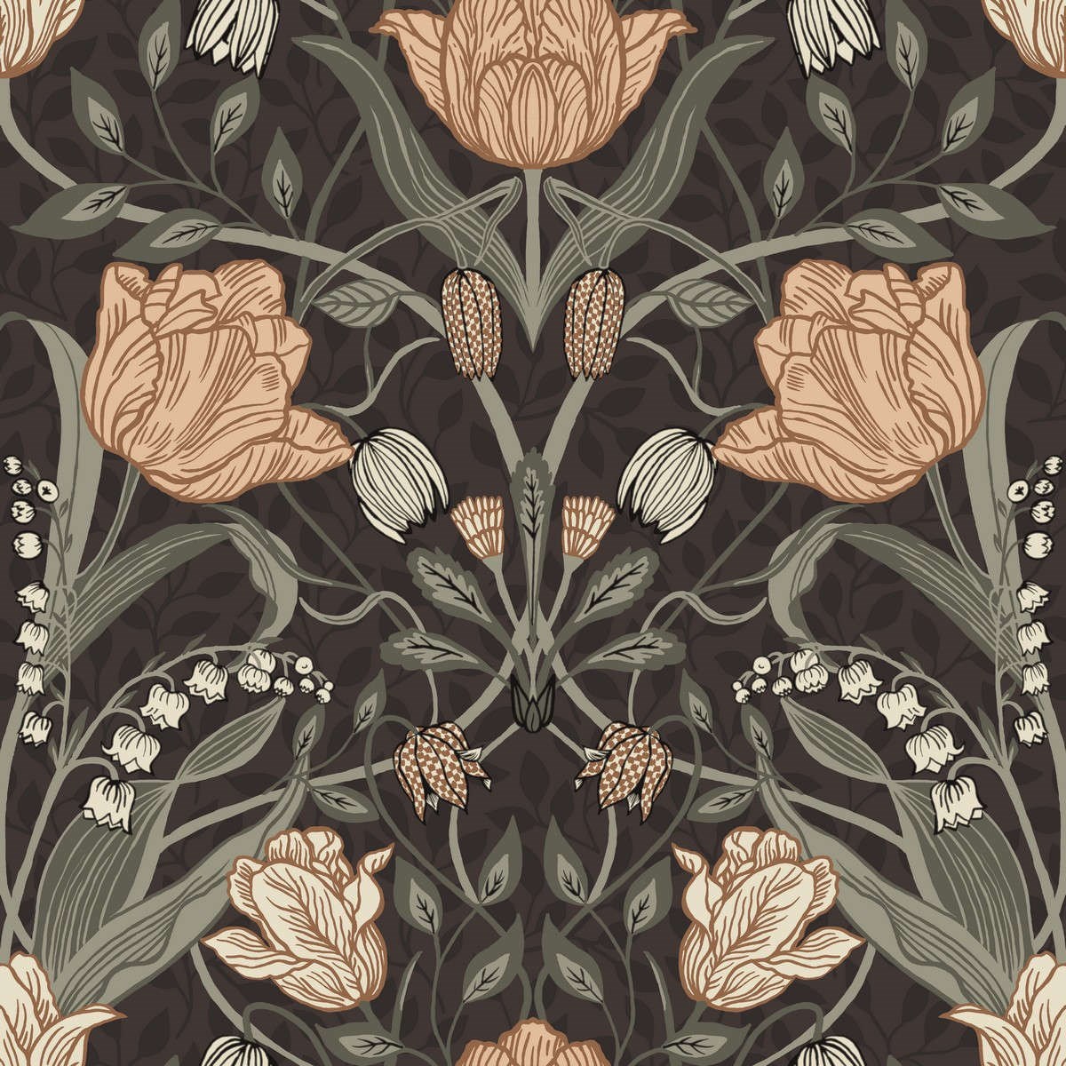 Tapet Grönhaga Filippa 44107