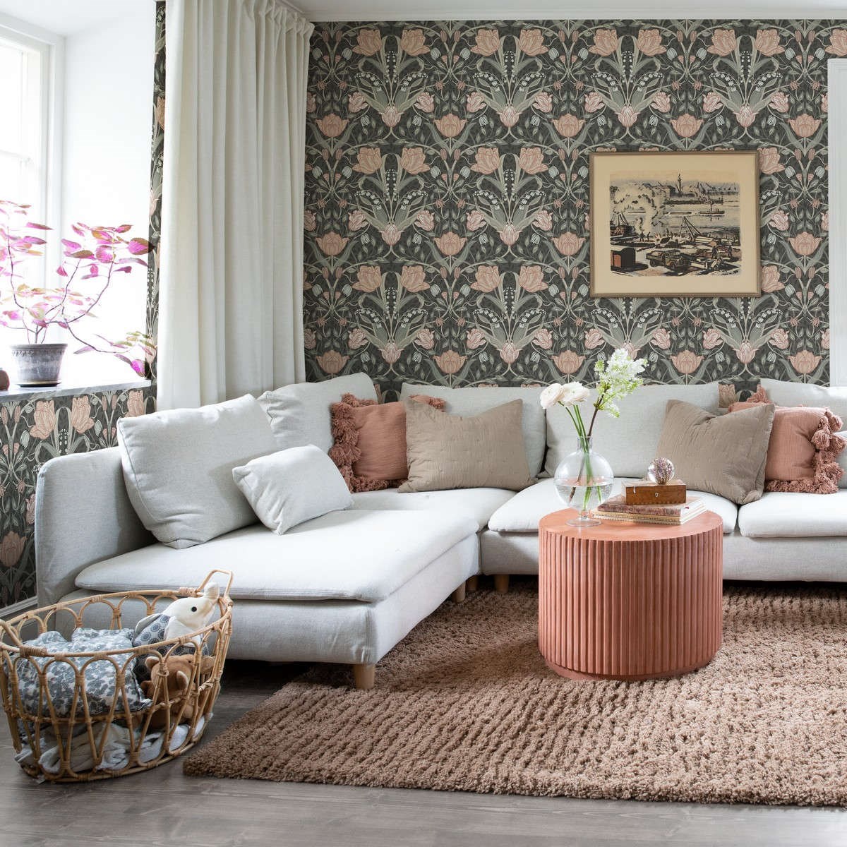 Tapet Grönhaga Filippa 44107