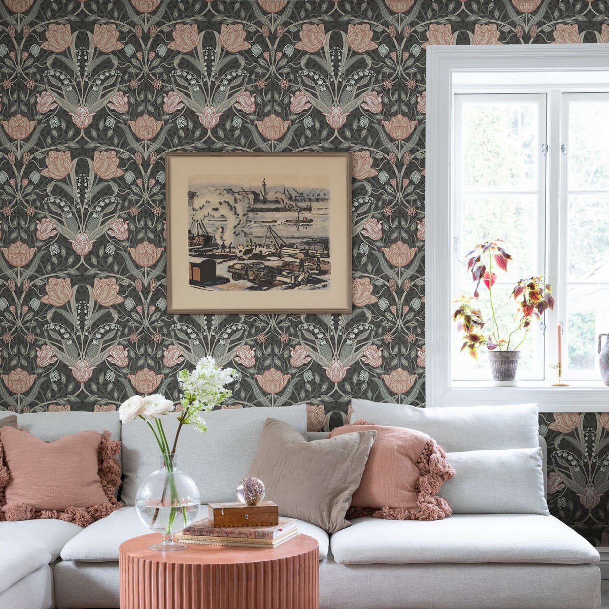 Tapet Grönhaga Filippa 44107