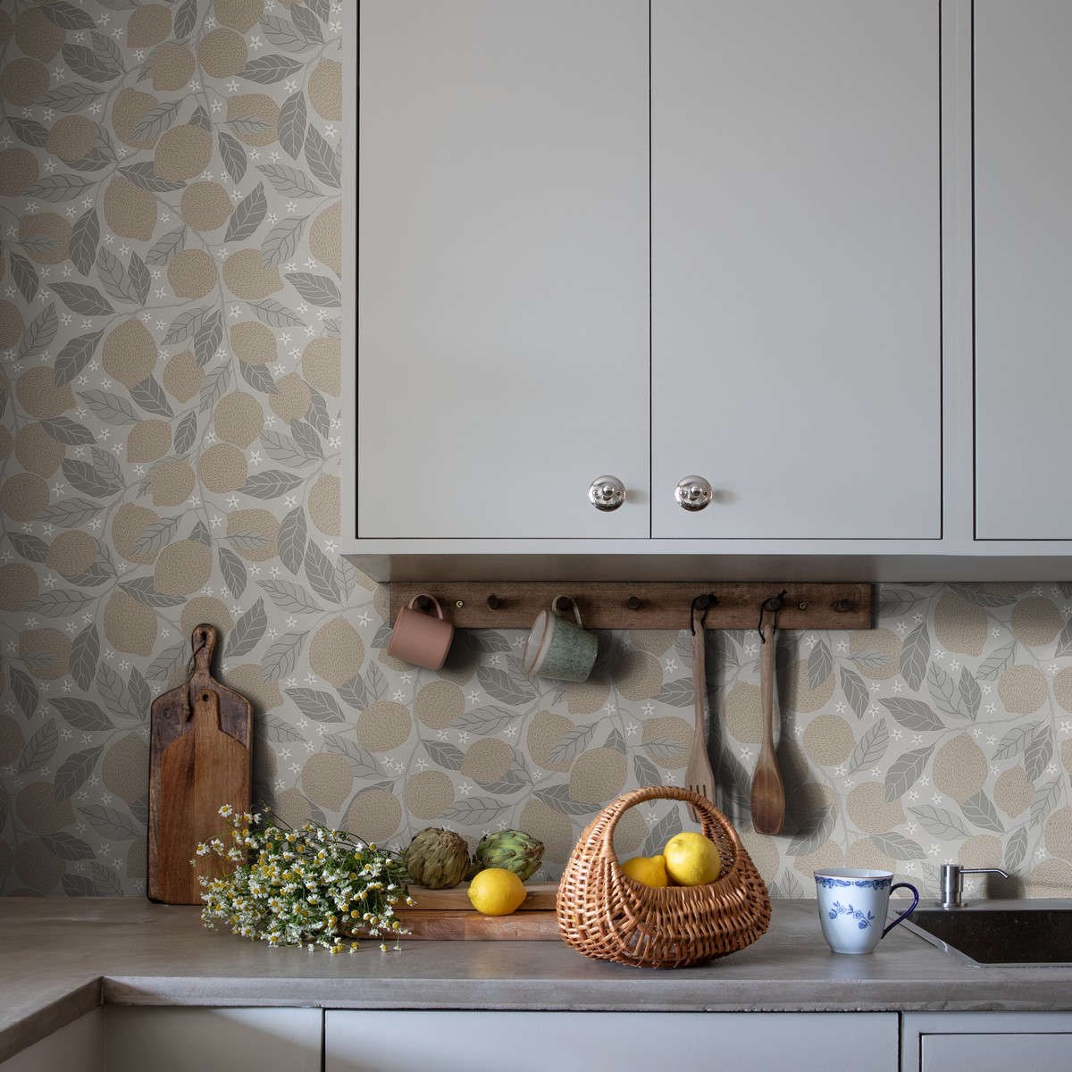 Tapet Grönhaga Lemona 44117