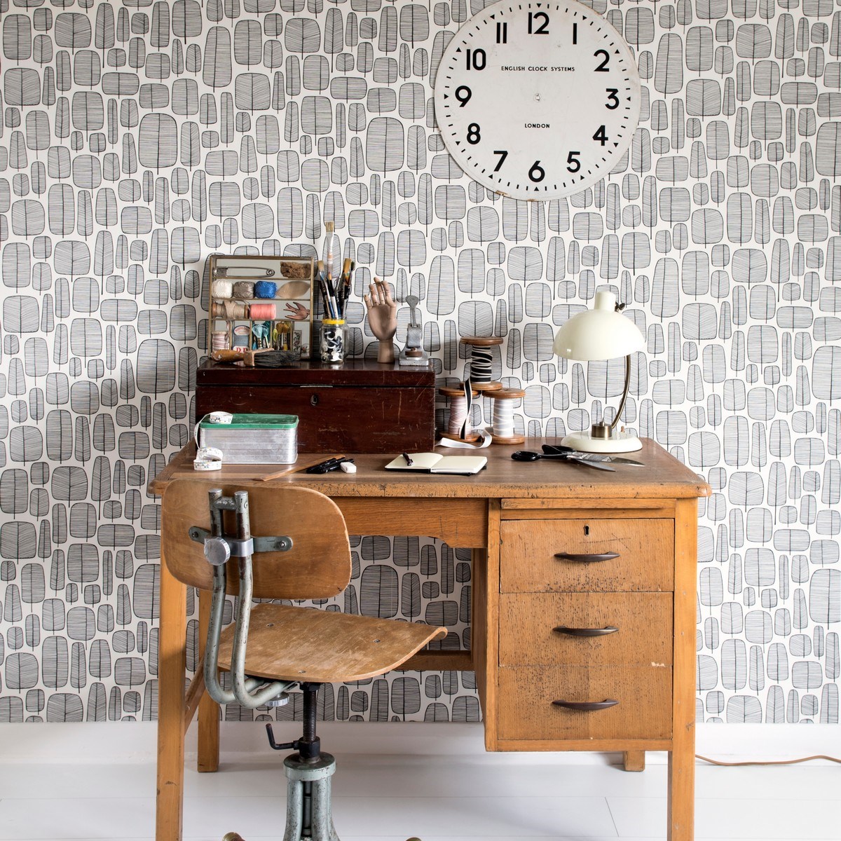 Tapet Kinfolk Little Trees Monochr Misp1226