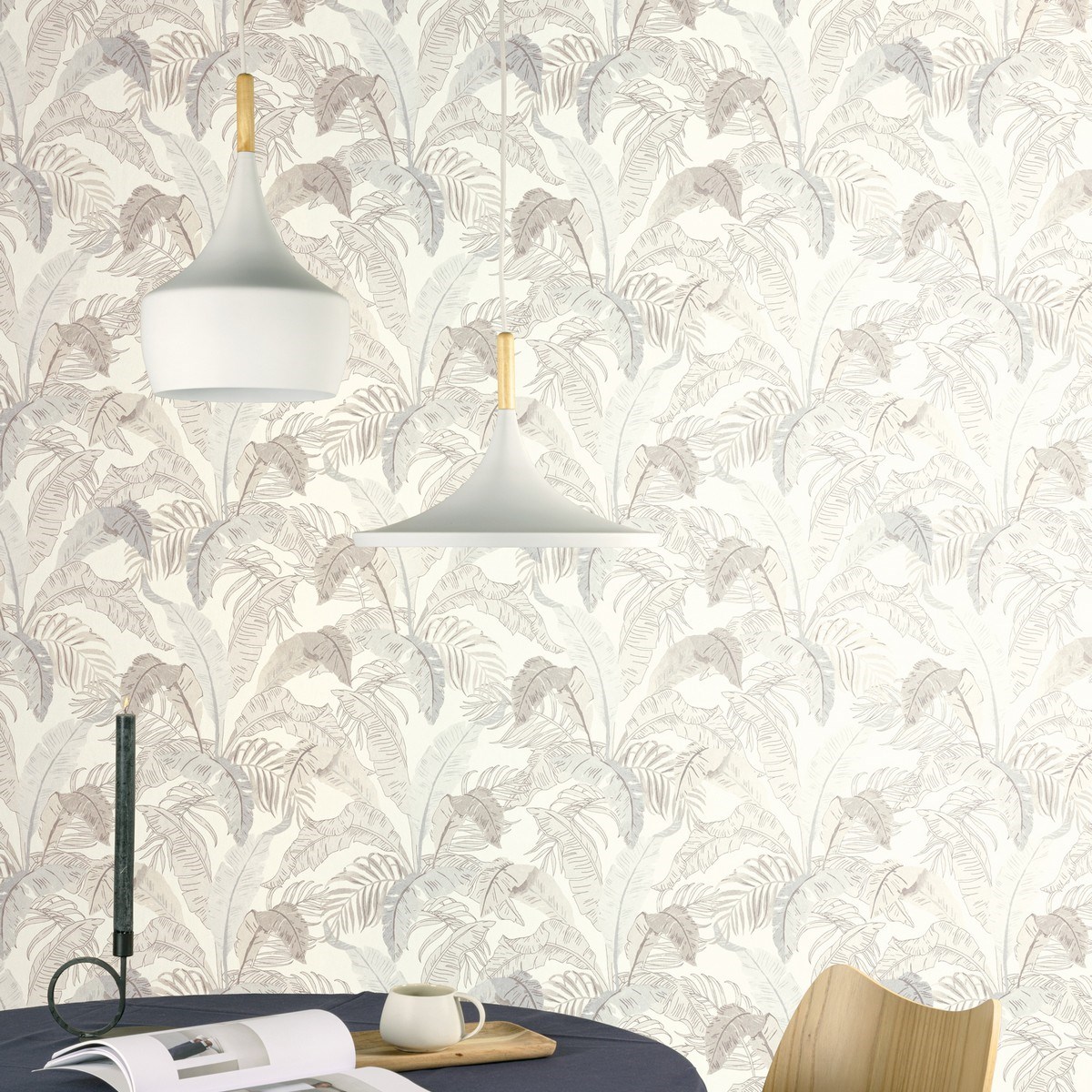 Tapet Lotus Botanic Snow Lot001