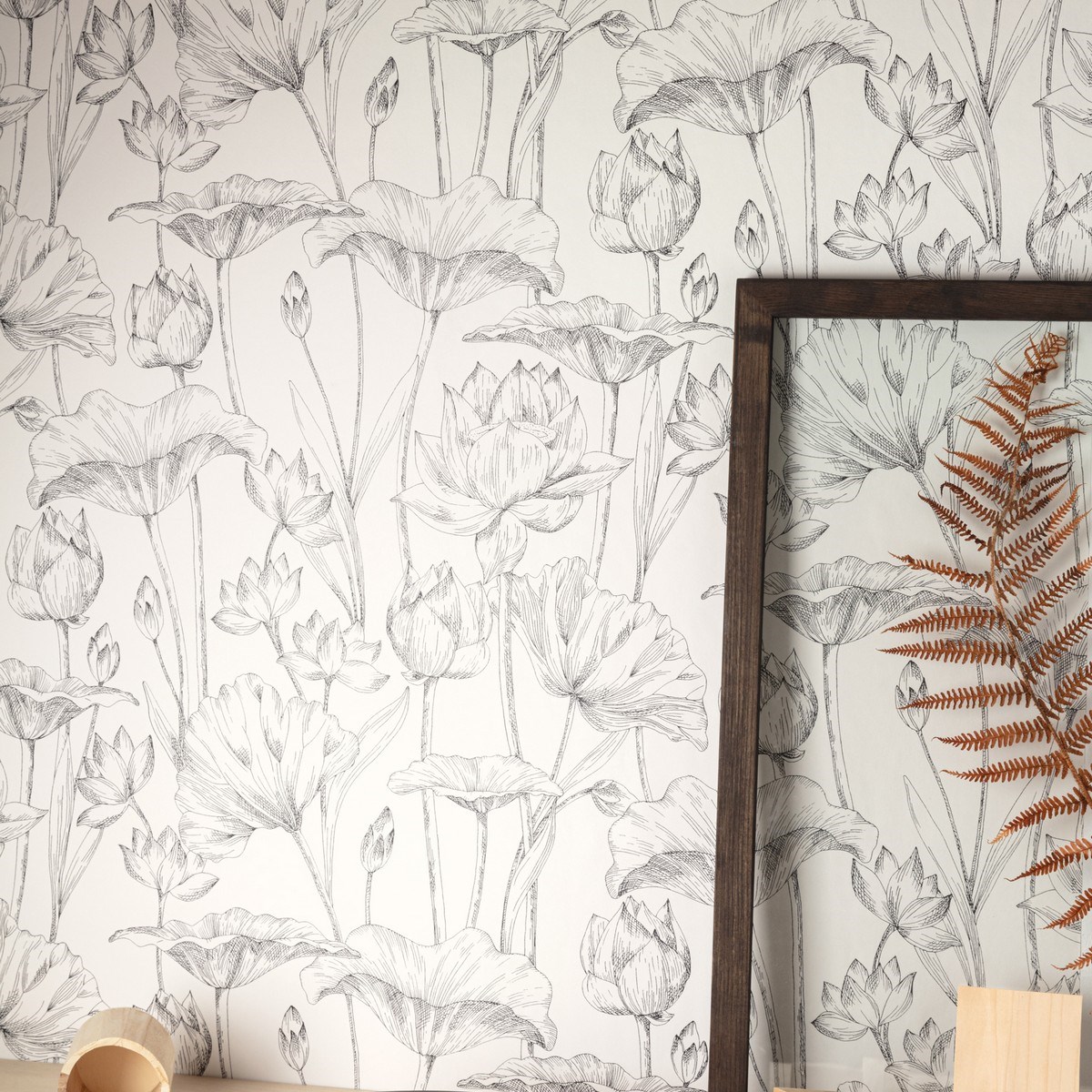 Tapet Lotus Black Lot302