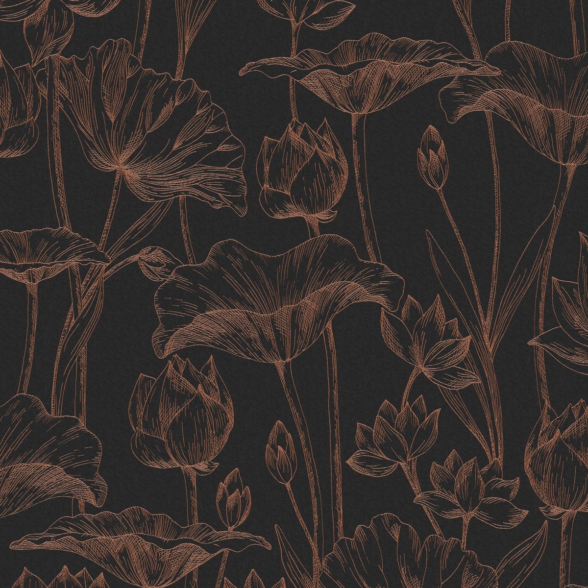 Tapet Lotus Copper Lot304